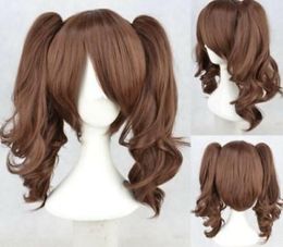 New Lolita Brown Two Ponytail Cosplay Wigs Cos Wig Free Shipping