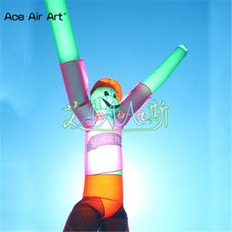 Giant Higher Design Inflatable Double Legs Sky Characters Dancers Air Monkey Character Frog For Sale