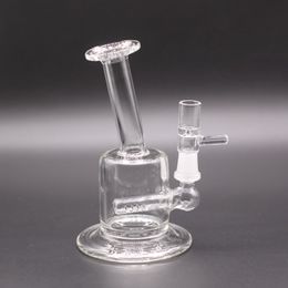 5.5 inch Mini Bubbler Ash Catcher Hookahs Inline Percolator Water Pipe Oil Rig Bong 10.0MM Joint