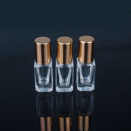 3ML Glass Refillable Perfume Bottle With Roll On&Empty Portable Essential Oils Case With Aluminium Cap F1293
