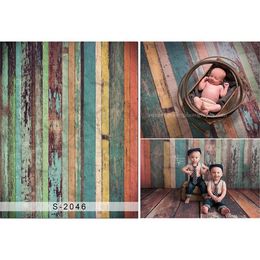 Retro Vintage Wooden Planks Floor Newborn Photography Backdrop Vinyl Baby Shower Props Boy Kids Children Photo Studio Background