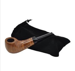 Quality mahogany smooth pipe bent old type convenient Philtre cigarette holder