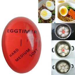 卵の完璧な色の変更タイマーのおいしい柔らかい硬い卵調理ヘルパー環境に優しい樹脂の卵タイマー赤いタイマーツールキッチン用品