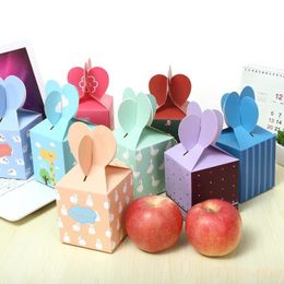 Fashion Gift Paper Box Cute Thicken Stripe Candy Boxes For Christmas Eve Holiday Party Organizer Durable 0 59jc BB
