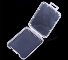 5.2*4.2*0.7cm Rectangle Storage Box With Lids Clear Plastic Organizer Memory Card Protection Case Creative 0 14cr BB
