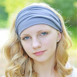 Candy Color Elastic Yoga Run Sport Headband Head Band Hair Wrap Cuffs for Women Gift will and sandy