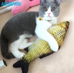 ANSINPARK cat for fish toy plush stuffed dog toy fish fish shaped cat scratching post for pet dogs catnip scratch board 1pcs f88