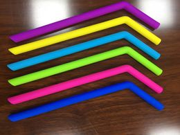 120pcs/lot Hot sale 25*1.1cm Reusable Drinking Straw Silicone Straws For Home Party Barware Accessories