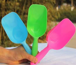 Free shipping 100pcs Cute Pet Dog Cat Bird Rabbit Food Feeder Bowl Scoop Shovel Tool