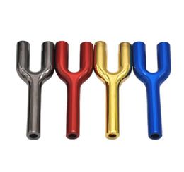 Y shaped small metal pipe colourful color foreign trade metal pipe