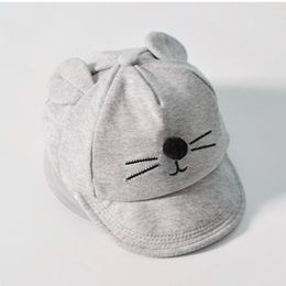 New Baby Design Cat's Ear Kids Baseball Cap Boy And Girls Summer Cotton Mesh Sun Hat Mix Wholesale