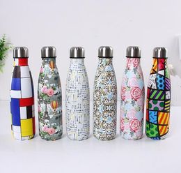 350ml/500ml Cola Shaped water bottle Vacuum Insulated Mugs Travel Water Bottle Double Walled Stainless Steel coke shape
