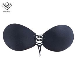 Wechery Strapless Bra Push Up Bralette Sexy Bras for Bikini Wedding Dress Women Silicone Invisible Adhesive Bra Soutien Gorge BH