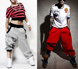 Mens Womens Trousers Slacks Casual Harem Baggy Hip Hop Dance Sweat Pants Fashion Design