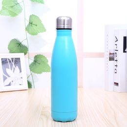 Double Walled Vacuum Insulated Water Bottle Cup Cola Shape Stainless Steel 350ml Sport Vacuum Flasks Thermoses Travel Bottles