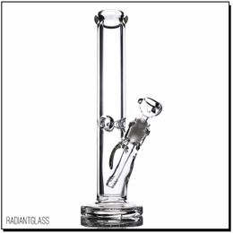 Hookahs 14 inches Straight bong with 9mm thick glass notches elephant Joint waterpipe comes accessories