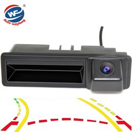 CCD Dynamic Trajectory Tracks Trunk handle Car Rear Camera For Cayenne Audi A4 A4L A6 A6L A7 A5 Q7 Q5 Q3 RS5 RS6 A3 A8L Mirror Rearview Cam