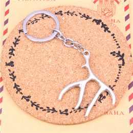 Keychain antler deer Pendants DIY Men Jewellery Car Key Chain Ring Holder Souvenir For Gift