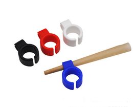 mix-color Silicone Smoking Cigarette holder Tobacco Joint Holder Ring regular size Smoking Tools accessories Gift For Man Women Pipes