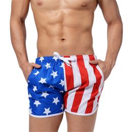 Men's American Flag Shorts Men's Beach Pants Sports Arrow Pajamas Man Shorts Mens Board Shorts Summer Short Pants Beach 293f