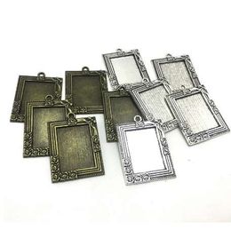 10pcs Retro Antique Bronze MINI Painting Frame Creative Decorative DIY Photo Frame Pendant Home Decoration Parts