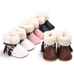 Newborn Infant Toddler Baby Girls Boots Boys Kids Winter Thick Snow Boots Fur Shoes 0-18M