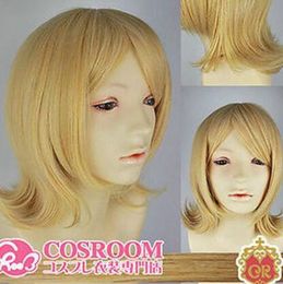 VOCALOID Mirror Music lin Cosplay Short Blonde Hair Wig Harajuku Style