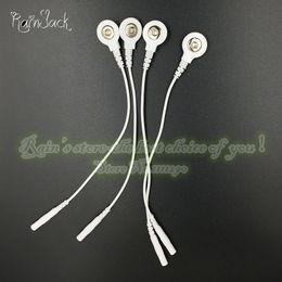 4/pcs Electro Sex Kit Body Massager Button Electric Shock Wire DIY Massage Shock Conversion Line sex toy products Y18102306