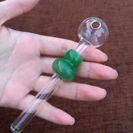 Colorful Glass Pyrex Oil Burner Pipes Unique Shape Glass Spoon Pipes Mini Smoking Hand Pipes SW27