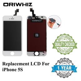 ORIWHIZ Quality for iPhone 5S LCD Touch Screen Digitizer Assembly Black and White Color Perfect Packing Mix Order Support