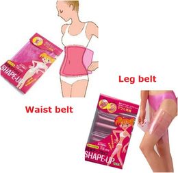 Factory Price! 1000packs Sauna Slimming Leg Belt Wrap Thigh Calf Lose Weight Body Shape Up Slim Belt Tummy Firming Waist Slimming