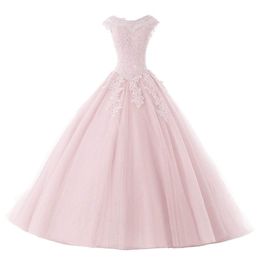 2018 Sexy Long Quinceanera Dresses Ball Gown Beaded Sweetheart Crystal Beads Long Masquerade Sweet 16 Prom Party Prom Gown