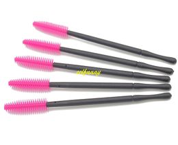 10sets/lot Fast shipping 100pcs/set Disposable Eyelash Brush Silicone Cosmetic Tool Mascara Applicator Eyelashes Comb Makeup Brushes