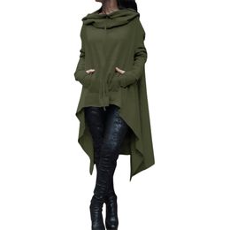 2017 Autumn Winter Trench Coat Women Casual Loose Long Coat Maxi Gothic Green Trench Ladies Coats Plus Size Female-coat