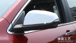 HIGH Flying Rear View Side Door Mirror Sun Rain Guard Cover Frame Trim ABS Chrome 2pcs for Chevy Chevrolet Cruze 2017 2018