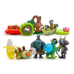 Plants vs Zombies 2 Games Action Figures Display Toys PVC Decorations New 9th Version 10Pcs Set