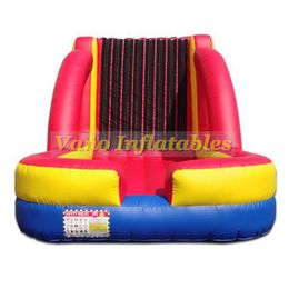 Hook and Loop Wall Bounce House Commercial PVC Human Sticky Walls for Sale Sticky Wall Inflatable Bouncer with Blower Free Shipping