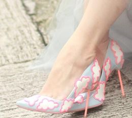 Patent Leather Appliques Bridal Wedding Shoes Pointed Toe High Heels Women Shoes Slip-On Stiletto Heels Women Pumps