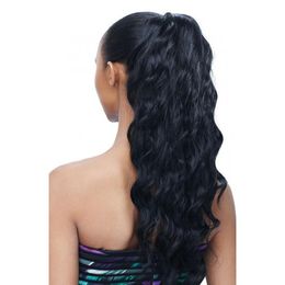Cuticle Aligned Human Hair Ponytail For Black Women 140g Body Wave Brazilian Virgin Hair Drawstring Ponytail Hair Extensions 10-20 inch