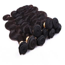 7a brazilian hair extensions dyeable natural Colour peruvian malaysia indian virgin hair bundles body wave human hair weave free dhl