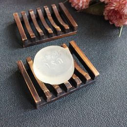 Vintage Wooden Soap Dish Plate Tray Holder Wood Soap Dish Holders Bathroom Shower Hand Washing Supplies LX3468