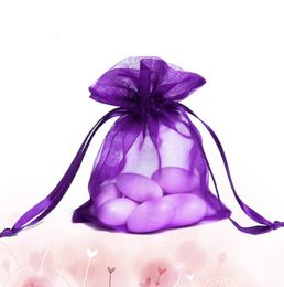 Colourful Organza Packaging Bags Jewellery Pouches Wedding Favours Christmas Party Gift Bag 9 x 12 cm LX3929