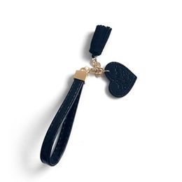 Fashion Tassels Key Chain women phone star Pendant Leather rope keychain Bag Charm Accessories Car Key Ring Gift jewelry