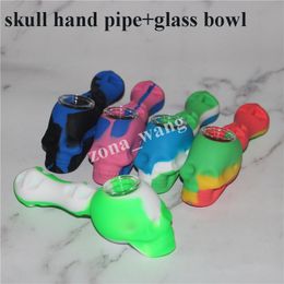 Oil Burner Pipe Cheap Colored Silicone Smoking Pipe Oil Burner Unbreakable Silicone Tobacco Spoon Hand Pipes for Smoking Dry Herb pipes