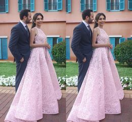 Said Mhamad Pink New Arrival Lace Evening Dresses Party Elegant for Women Formal Dresses Evening Party Wear Red Carpet Celebrity Dress