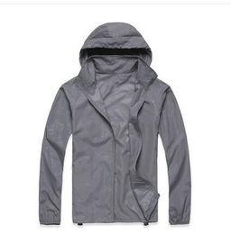 summer new brand womens mens fast drying outdoor casual sports waterproof uv jackets coats windbreaker black pasm