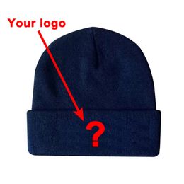 custom beanies cap DHL Fast delivery wholesale garment headwear acrylic material custom Colours fiited sport winter keep warm hat