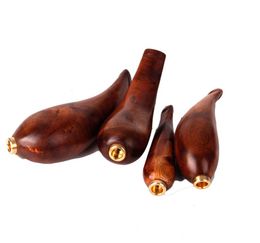 Ma Li wood smooth surface creative grinding, detachable solid wood smoke nozzle double copper head Philtre wood