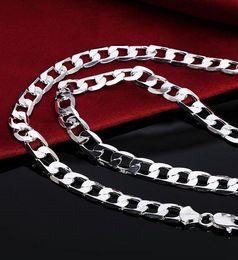 16-30inches silver plated pretty cute fashion 4MM chain men style necklace can fit pendant Jewellery