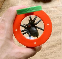 Bug Box Magnify Insects Viewer 2 Lens 4x Magnification Magnifier Childs Kids Toy Entomologists Free Shipping SN757